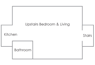 Rakiura Lodge first floor simplified floorplan